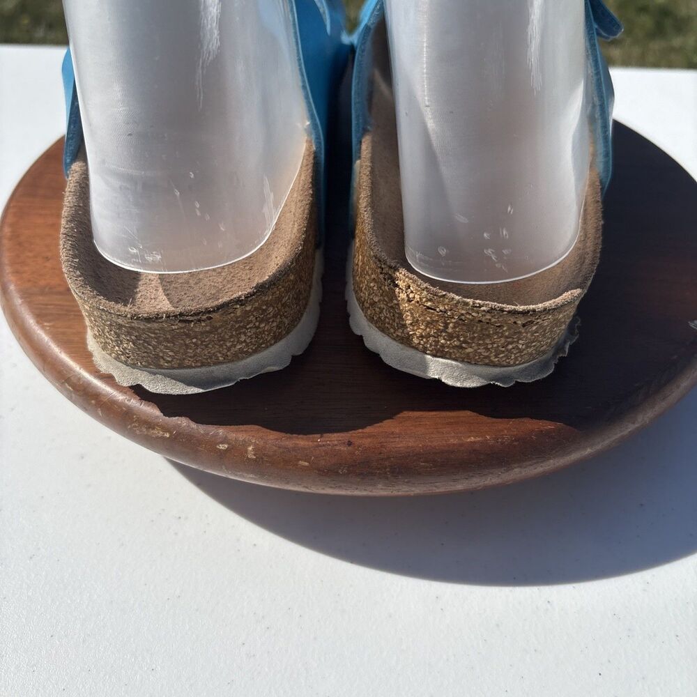 Birkinstock Florida Sandals Slides Women’s EU 40 US W9 Blue 3 Strap - Picture 4 of 12